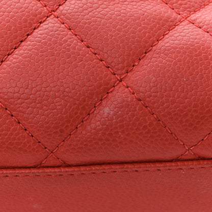 Chanel Caviar Quilted Timeless Accordion Flap Red 14 of 15