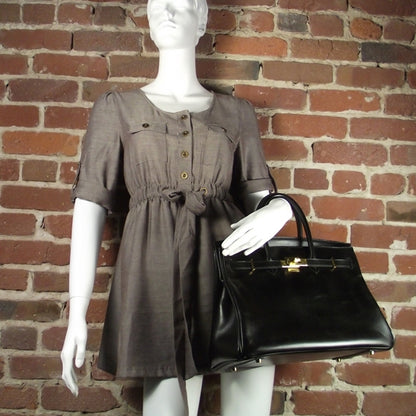 Hermes Box Calfskin Birkin 35 Black 2 of 11