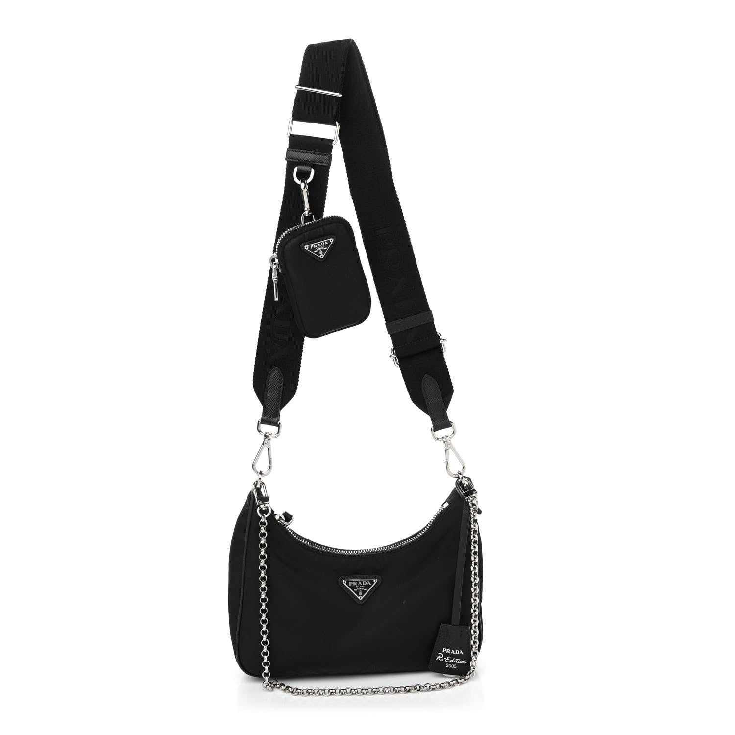 Prada Nylon Re-Edition 2005 Shoulder Bag Black 1 of 12