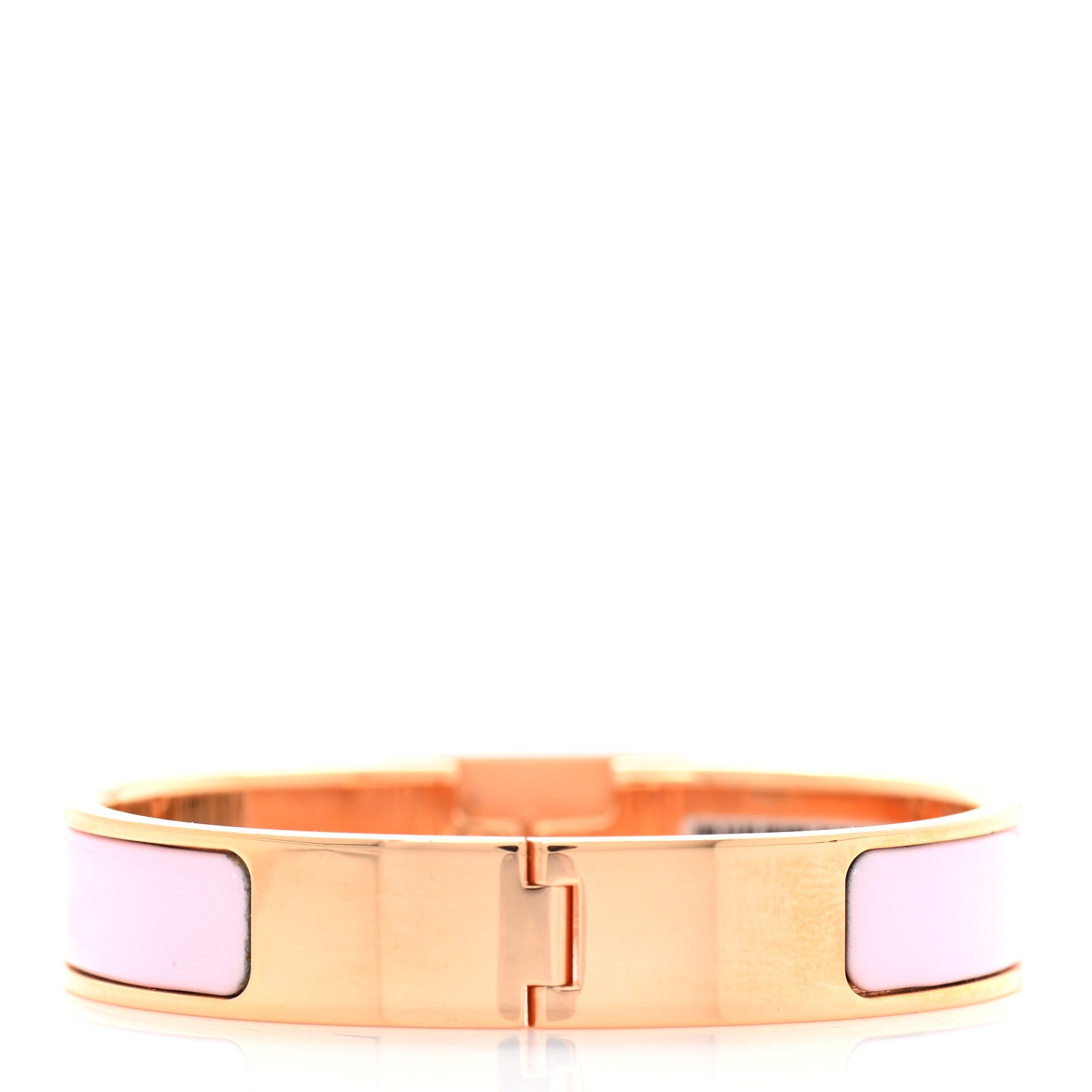 Hermes Enamel Clic Anneau Bracelet GM Rose Dragee 3 of 5