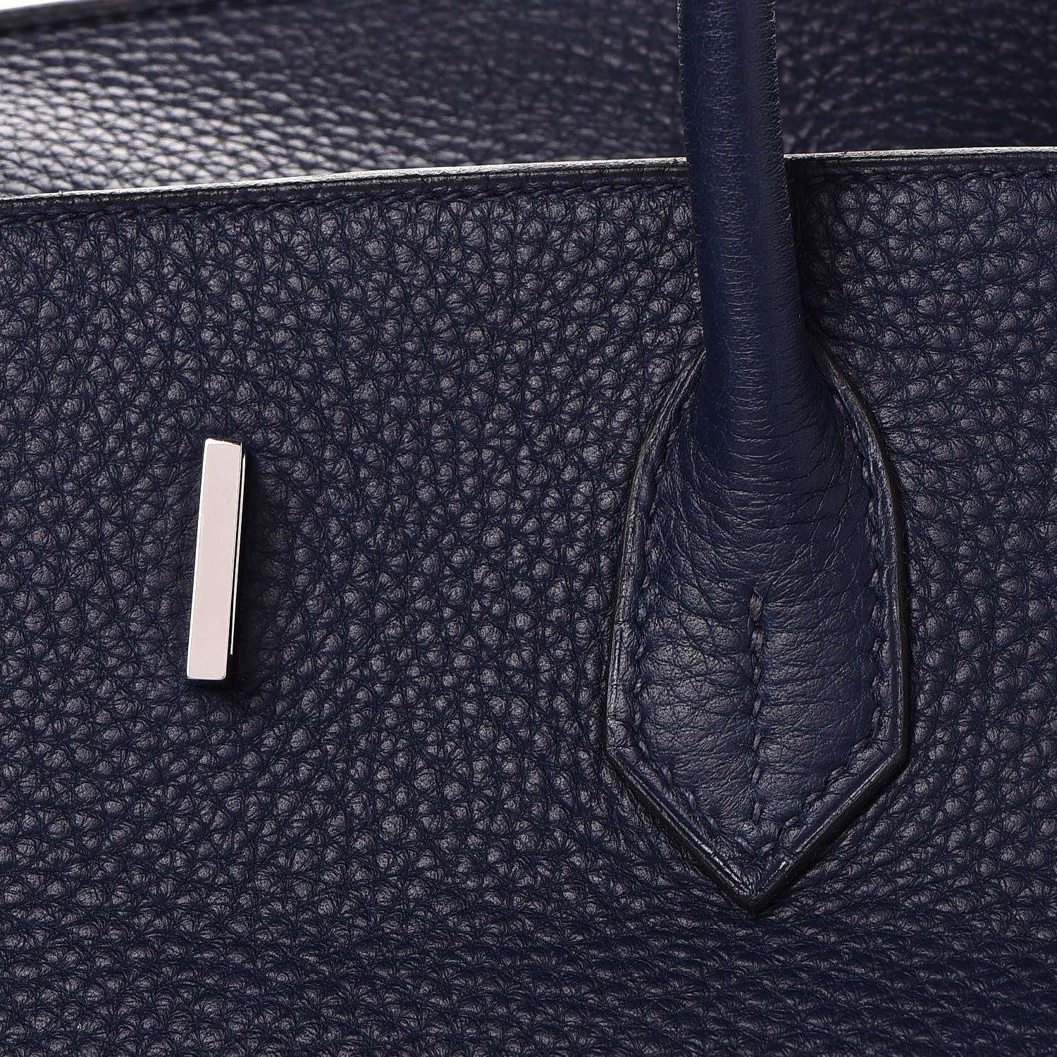 Hermes Taurillon Clemence Birkin 40 Bleu De Prusse 25 of 41