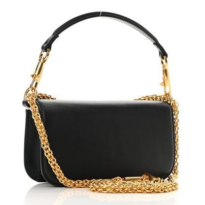 Valentino Garavani Calfskin Vlogo Small Loco Shoulder Bag Black 2 of 9