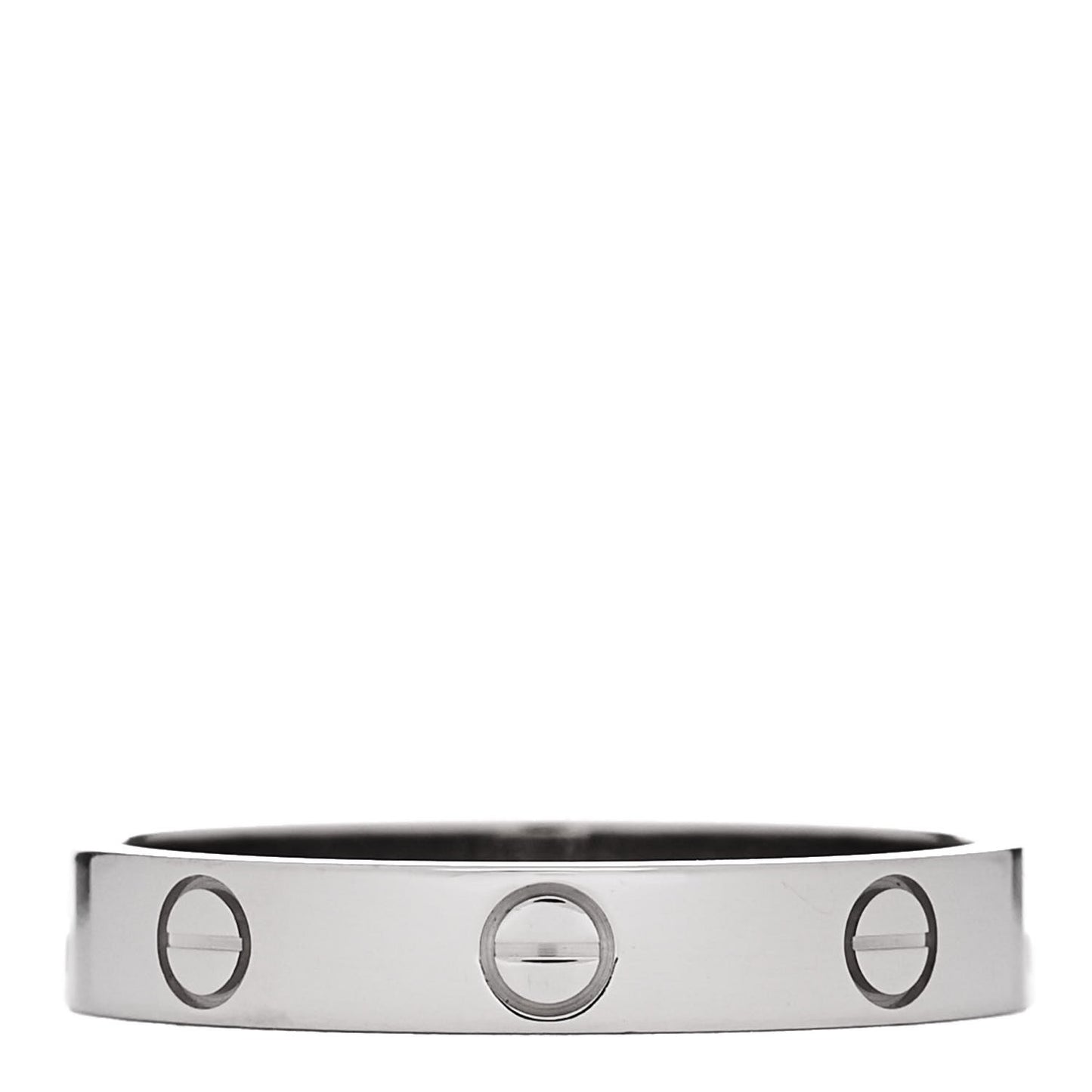 18K White Gold 3.5mm LOVE Wedding Band Ring 59 8.75