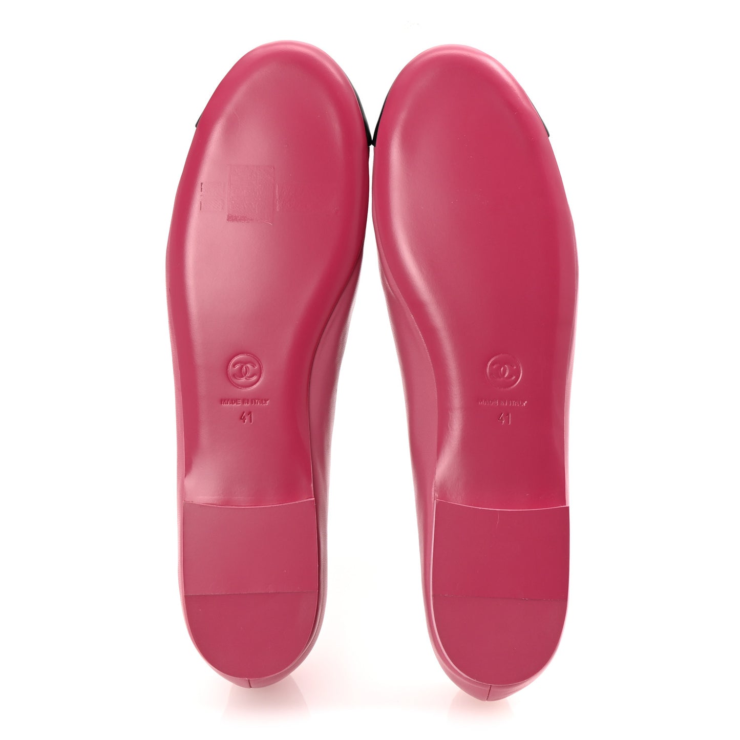 Lambskin Mary Jane Flats 41 Pink Black