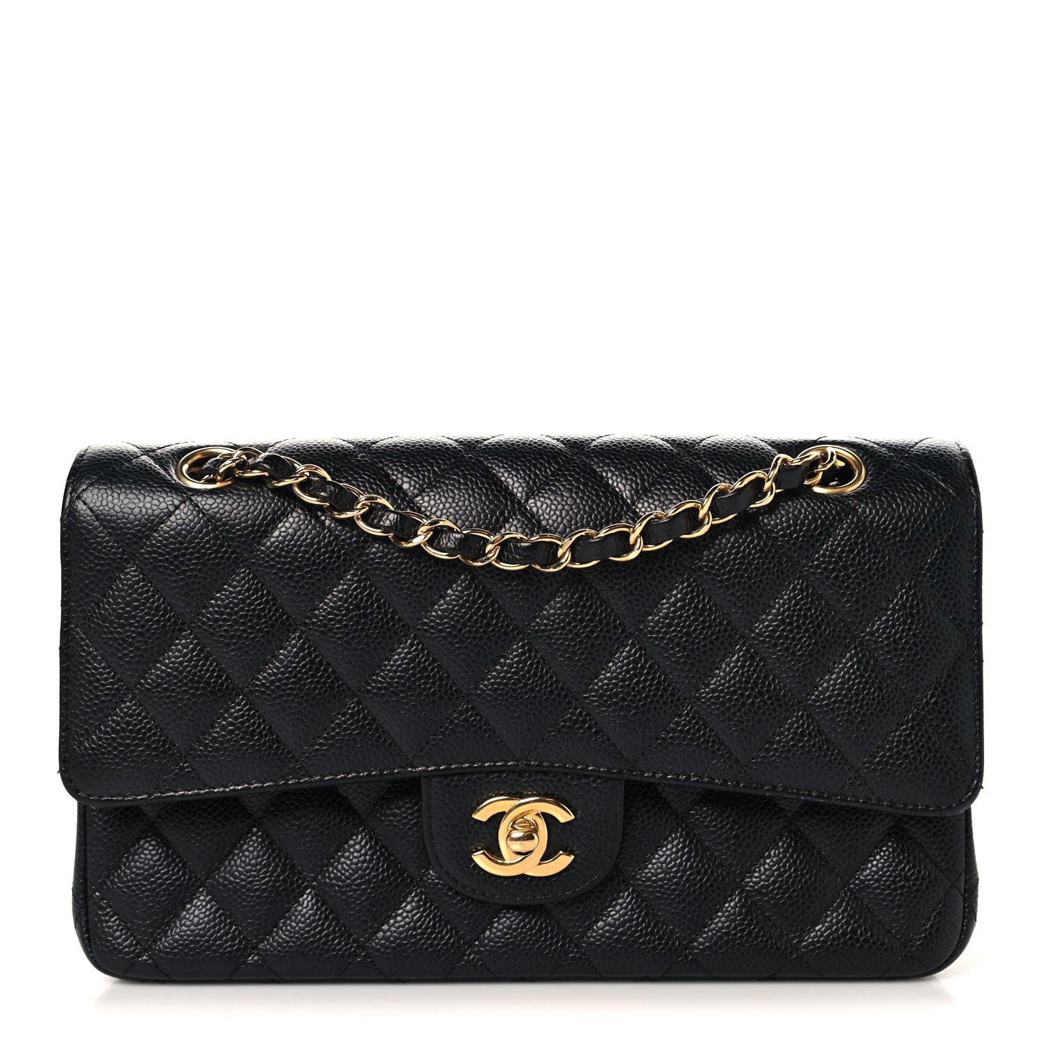 Chanel Caviar Quilted Medium Double Flap Black 1 of 10