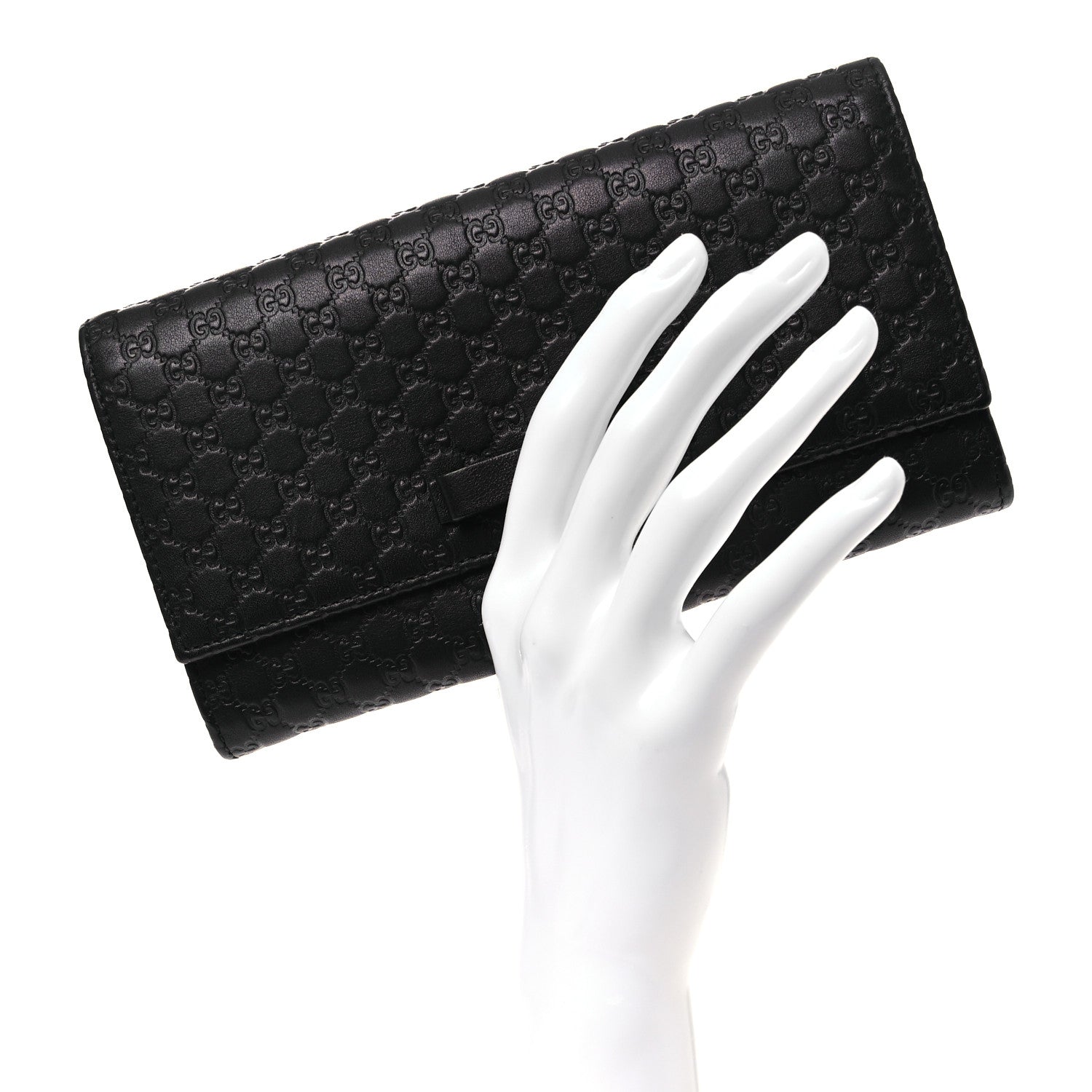 Gucci Microguccissima Bow Continental Wallet Black 2 of 7