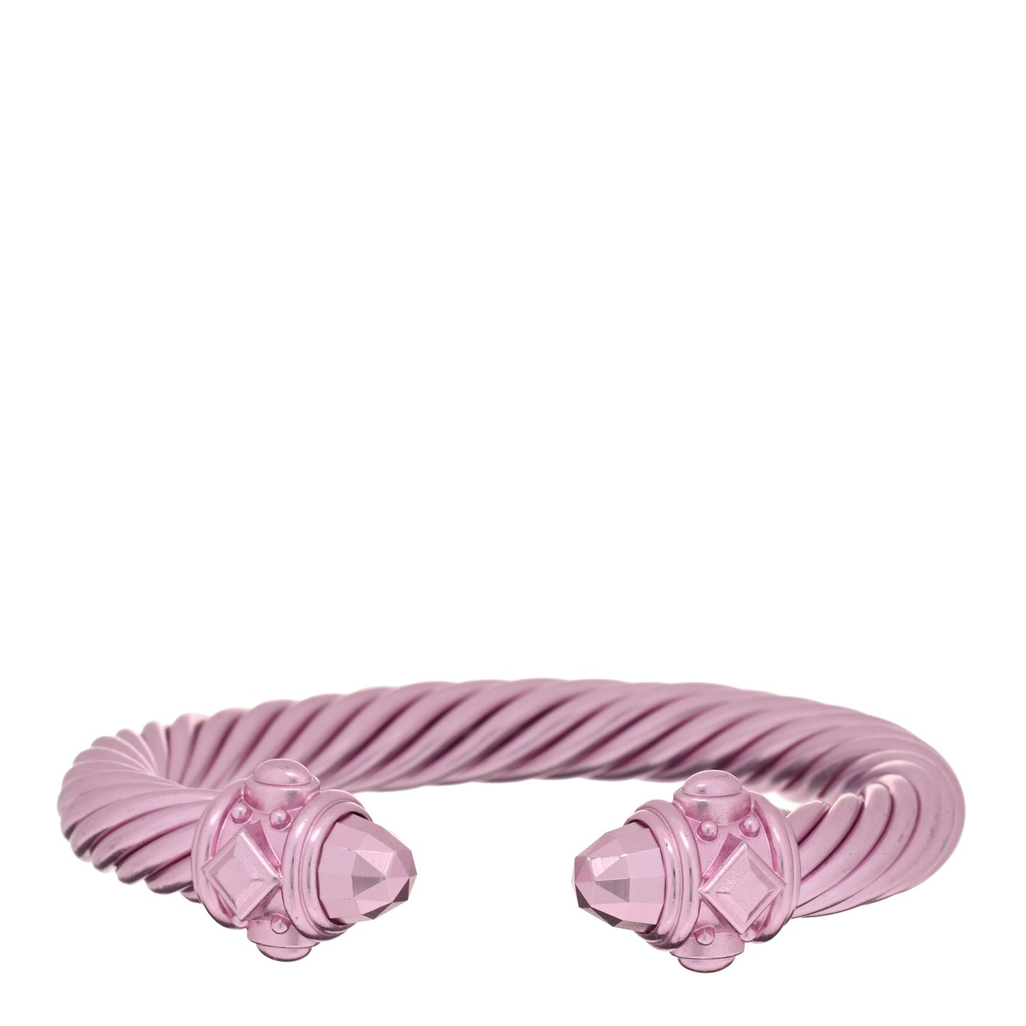 Aluminum 10mm Renaissance Cable Bracelet Light Pink