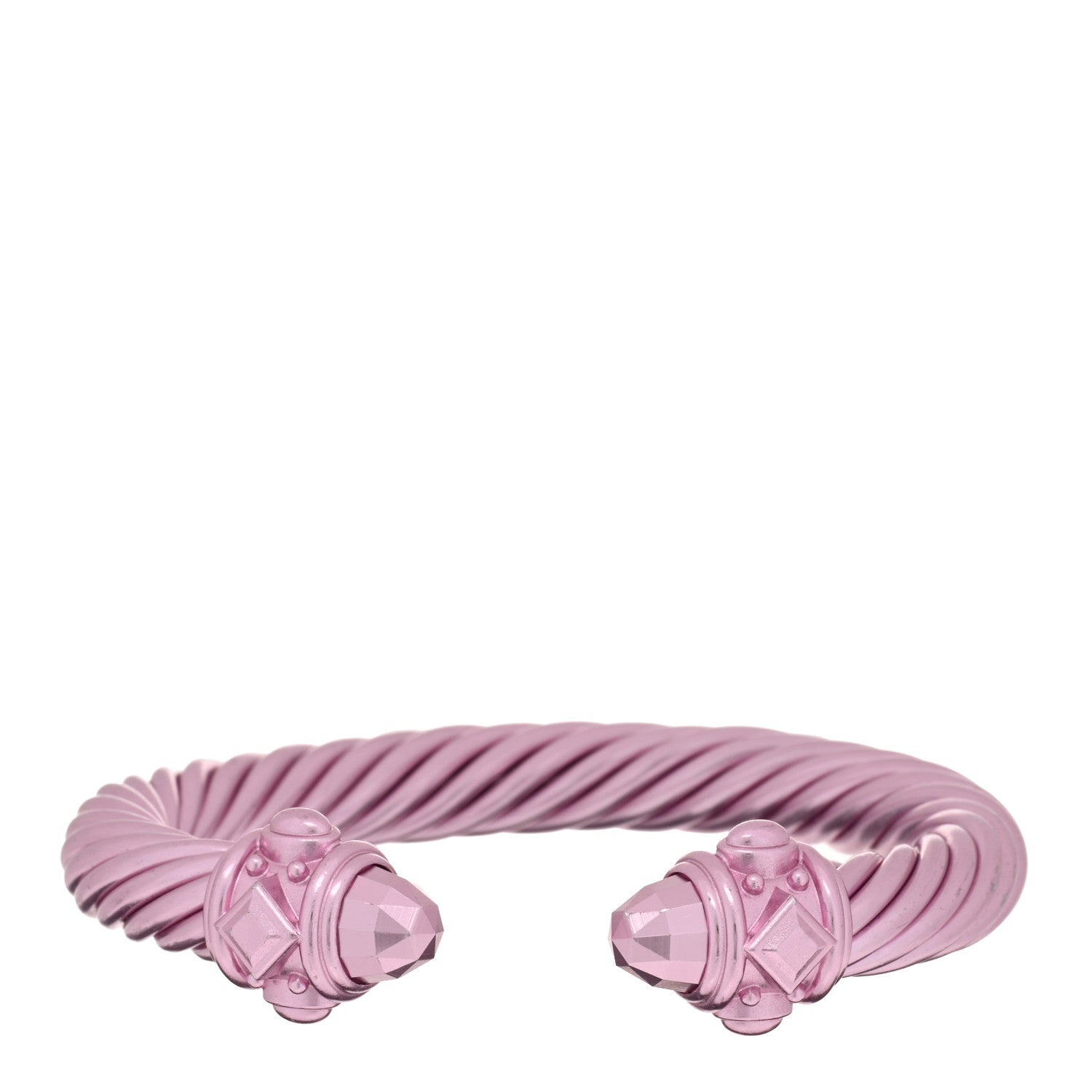 David Yurman Aluminum 10mm Renaissance Cable Bracelet Light Pink 1 of 3