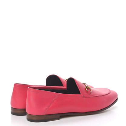 Gucci Lambskin Womens Brixton Horsebit Loafers 39.5 Hot Pink 4 of 12