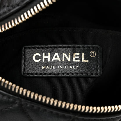 Chanel Calfskin Quilted Banane Waist Bag Fanny Pack Black 6 of 11