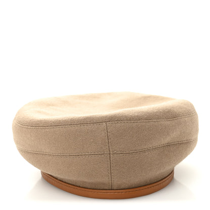 Hermes Cashmere Saint Honore Beret 58 Gold 4 of 8