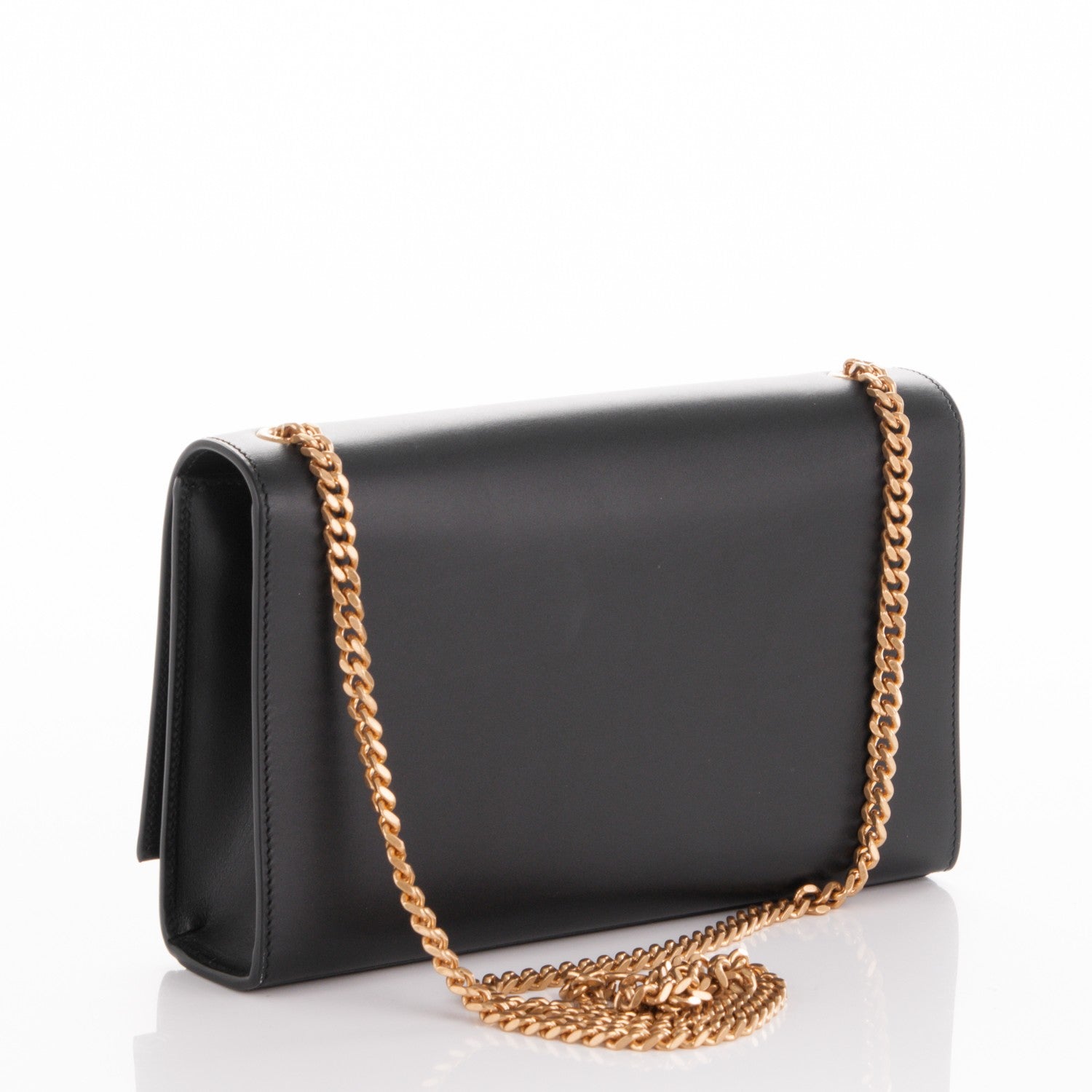 Saint Laurent Smooth Calfskin Medium Classic Monogram Kate Tassel Satchel Black 3 of 5