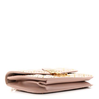 Christian Dior Lambskin Cannage Studded Large Dioraddict Flap Bag Nude 4 of 12