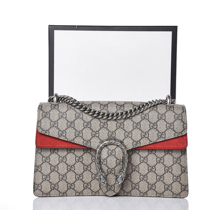 Gucci GG Supreme Monogram Small Dionysus Shoulder Bag Red 9 of 9