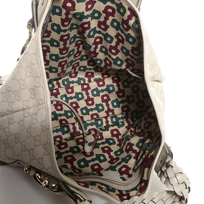 Gucci Guccissima Medium Pelham Shoulder Bag Off White 5 of 9