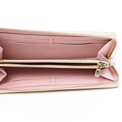 Louis Vuitton Damier Azur Clemence Wallet Rose Ballerine 5 of 10