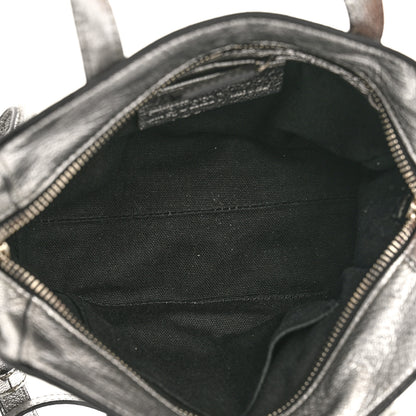 Alexander McQueen Metallic Pebbled Calfskin Mini Padlock Tote Silver 5 of 12