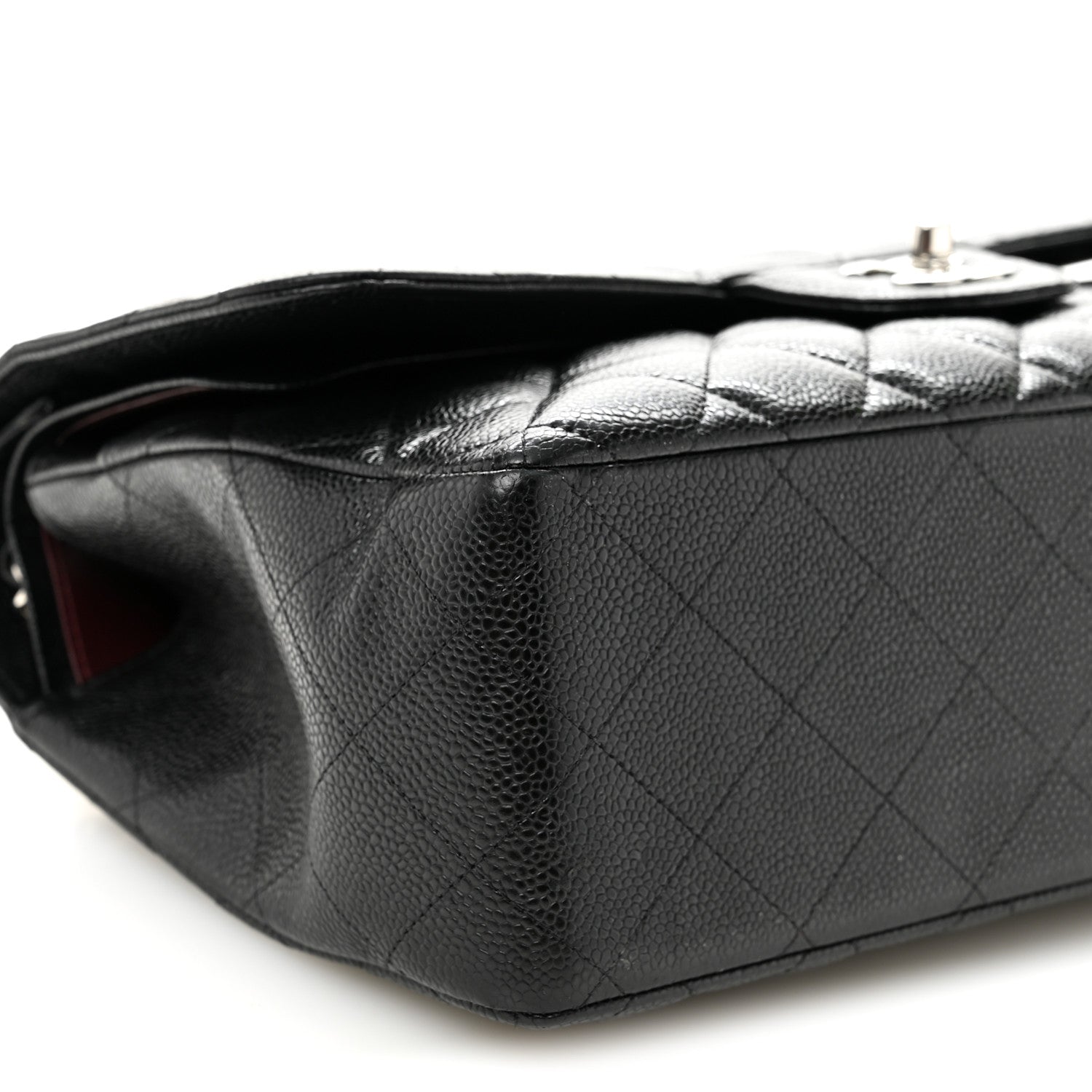 Chanel Caviar Quilted Jumbo Double Flap Black 9 of 10