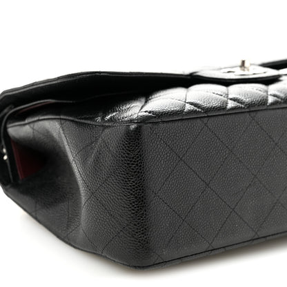 Chanel Caviar Quilted Jumbo Double Flap Black 9 of 10