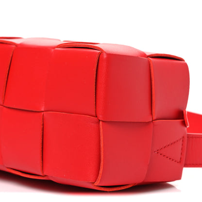 Bottega Veneta Lambskin Maxi Intrecciato Small Brick Cassette Bag Redstone 11 of 11