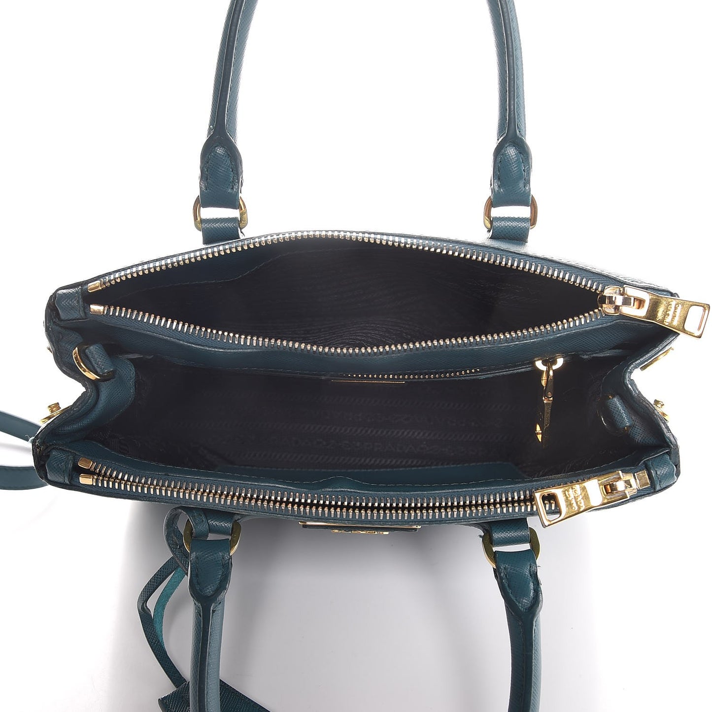 Saffiano Lux Mini Galleria Double Zip Tote Ottanio