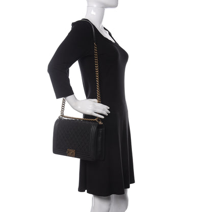 Chanel Caviar Quilted New Medium Boy Flap Black 3 of 13