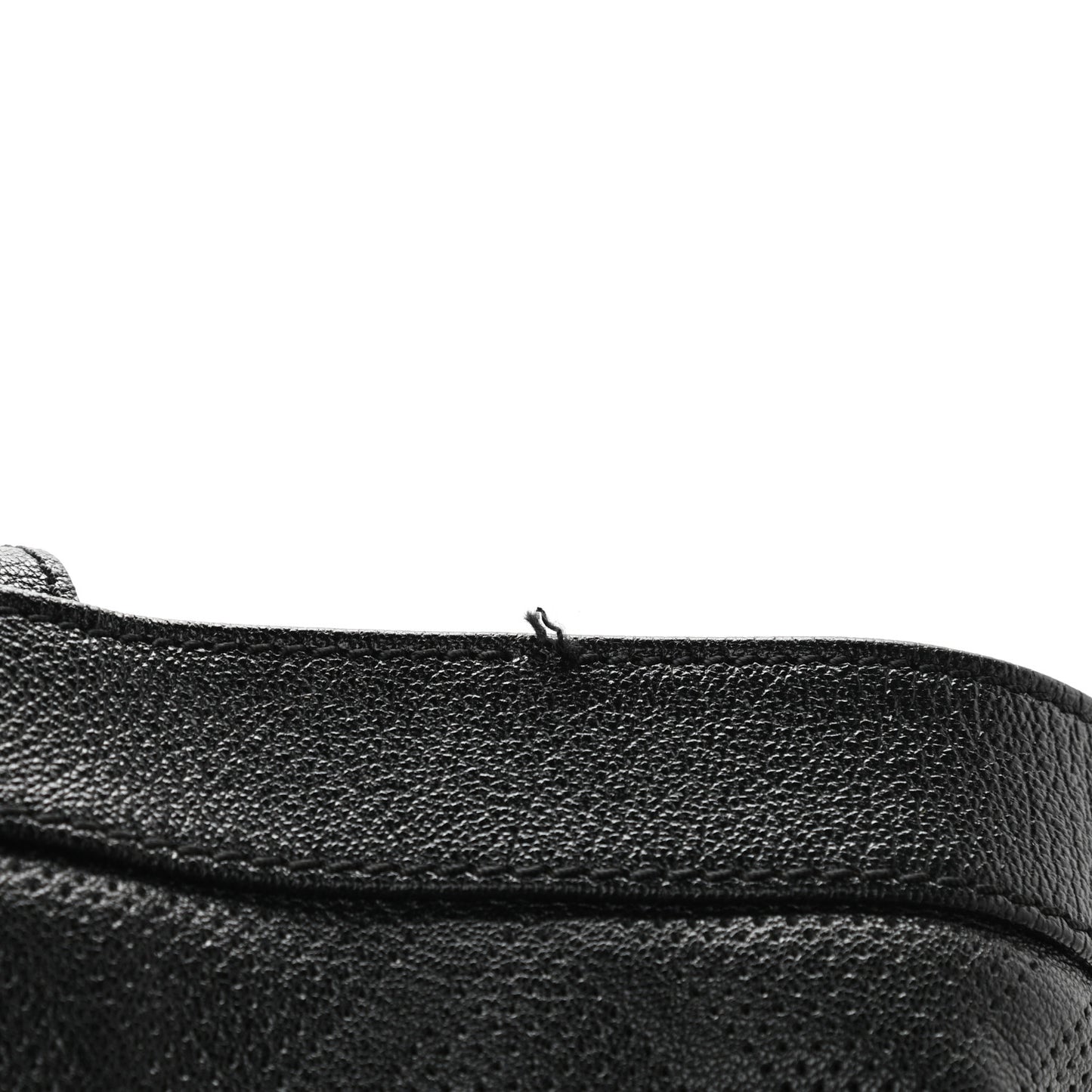 Goatskin Perforated Large CC Tote Black
