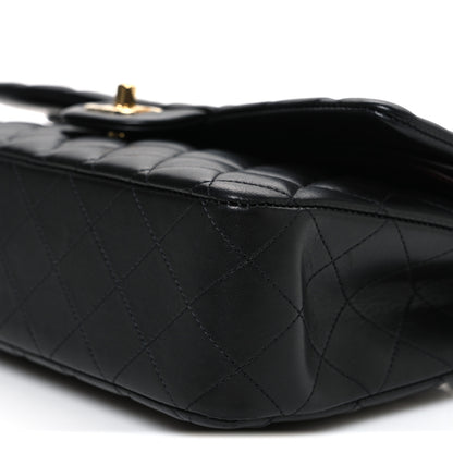 Chanel Lambskin Quilted Medium Double Flap Black 10 of 10