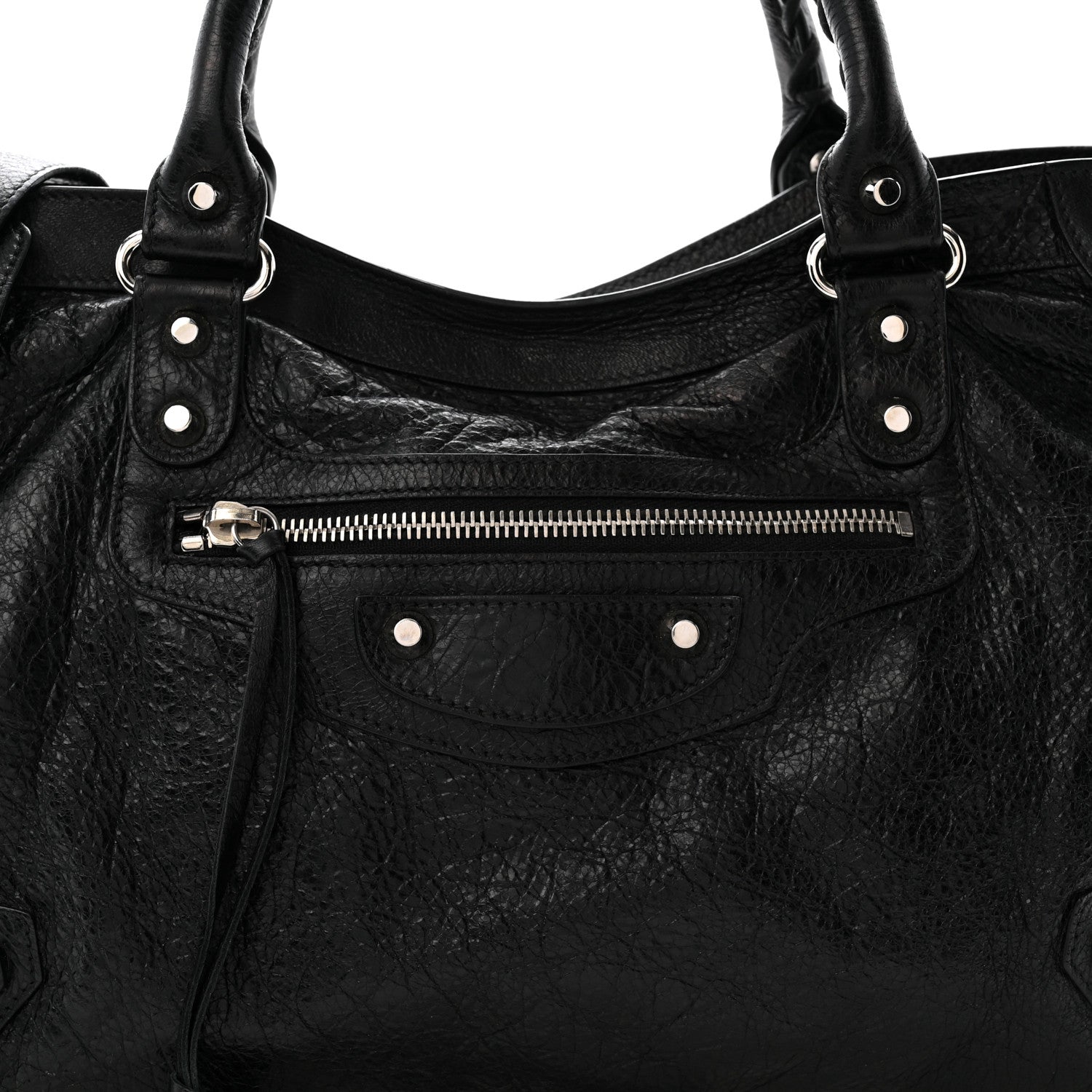 Balenciaga Agneau Classic Silver Hardware City Black 8 of 11