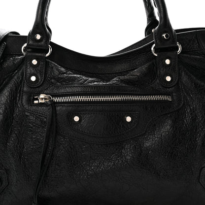 Balenciaga Agneau Classic Silver Hardware City Black 8 of 11