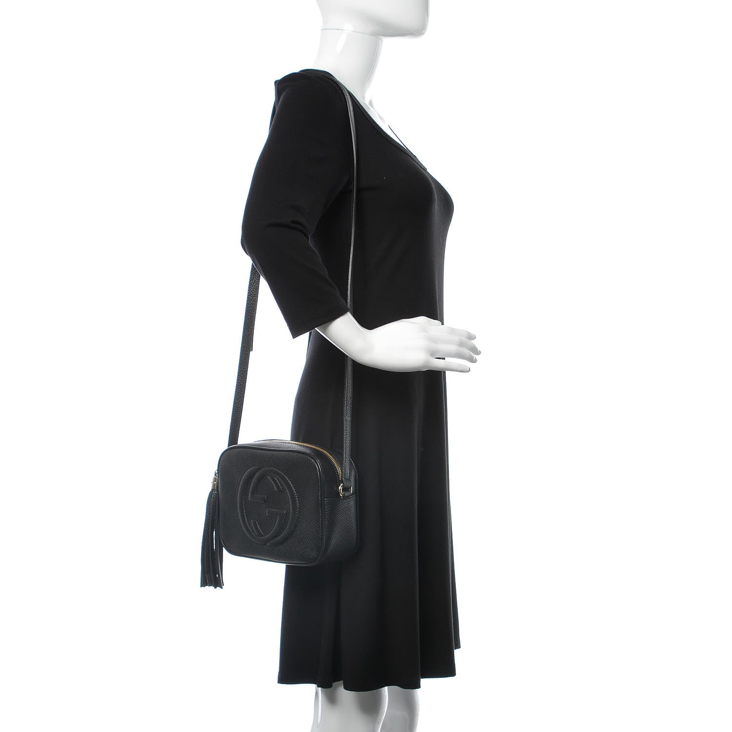 Gucci Pebbled Calfskin Small Soho Disco Bag Black 2 of 9