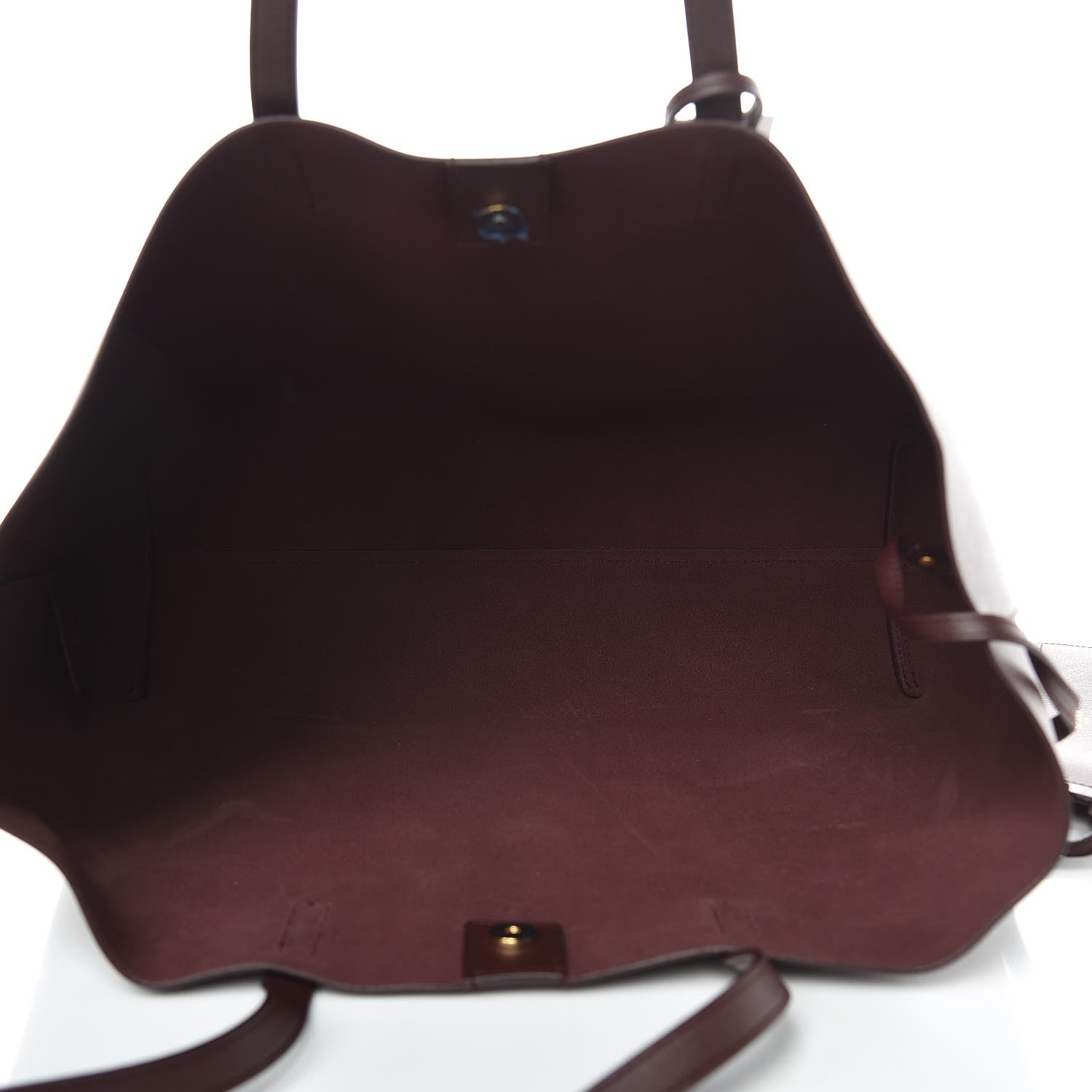 Saint Laurent Calfskin Large Shopping Tote Bordeaux 6 of 10