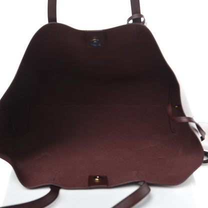 Saint Laurent Calfskin Large Shopping Tote Bordeaux 6 of 10