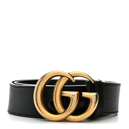 Gucci Calfskin Double G 40mm Belt 80 32 Black 1 of 6