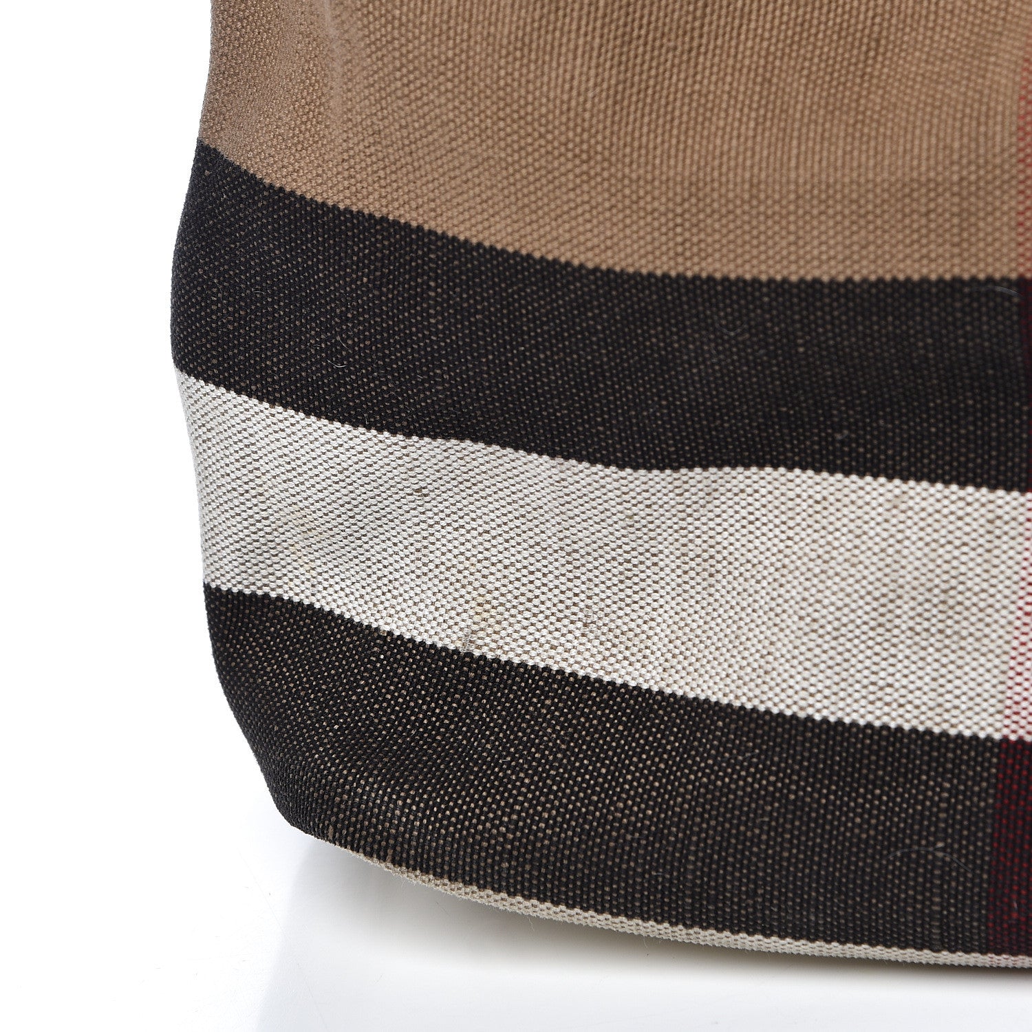 Burberry Canvas Mega Check Medium Ashby Hobo White 26 of 26