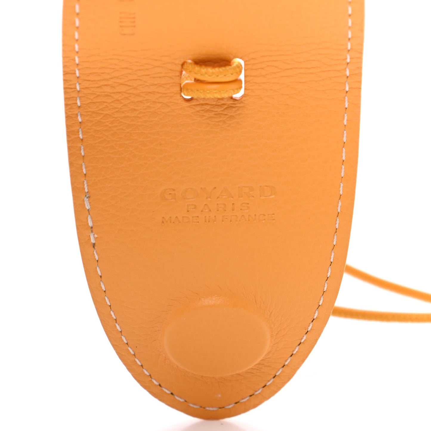 Calfskin Bag Clip Yellow