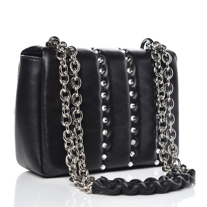 Tom Ford Lambskin Quilted Crystal Small Natalia Chain Bag Black 3 of 11