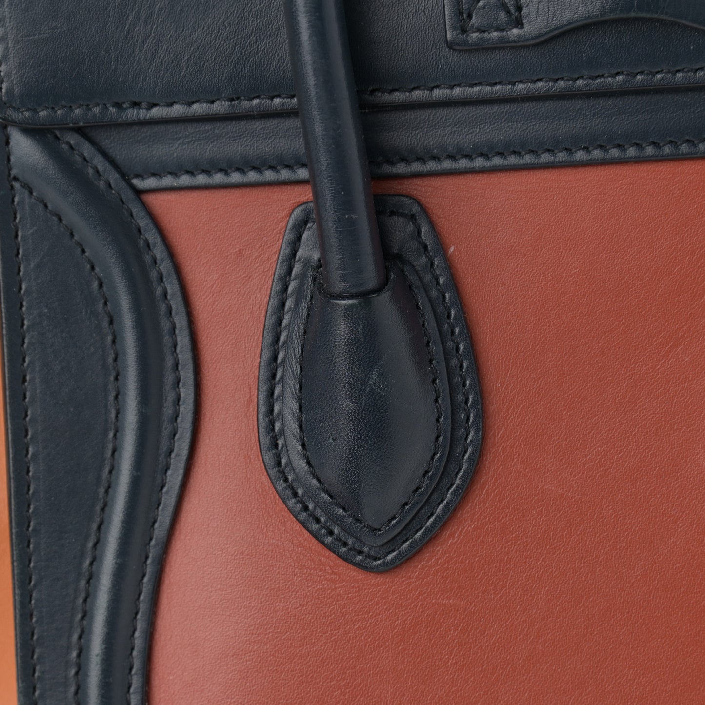 Smooth Calfskin Nano Tri-Color Luggage Brick