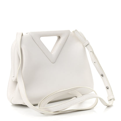 Bottega Veneta Calfskin Small The Point Triangle Bag Chalk 3 of 10