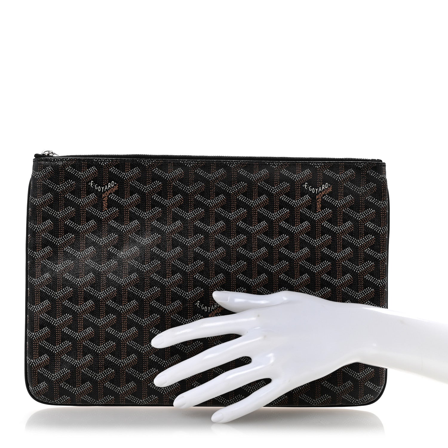 Goyard Goyardine Senat Pochette MM Black 2 of 10
