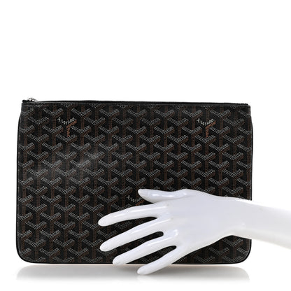 Goyard Goyardine Senat Pochette MM Black 2 of 10