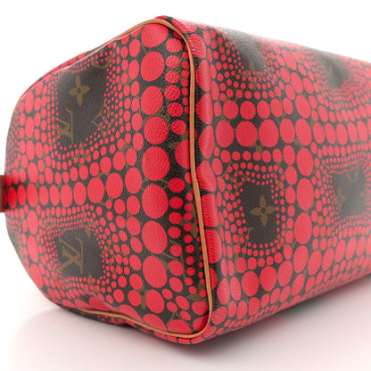 Louis Vuitton Monogram Kusama Town Speedy 30 Red 9 of 12