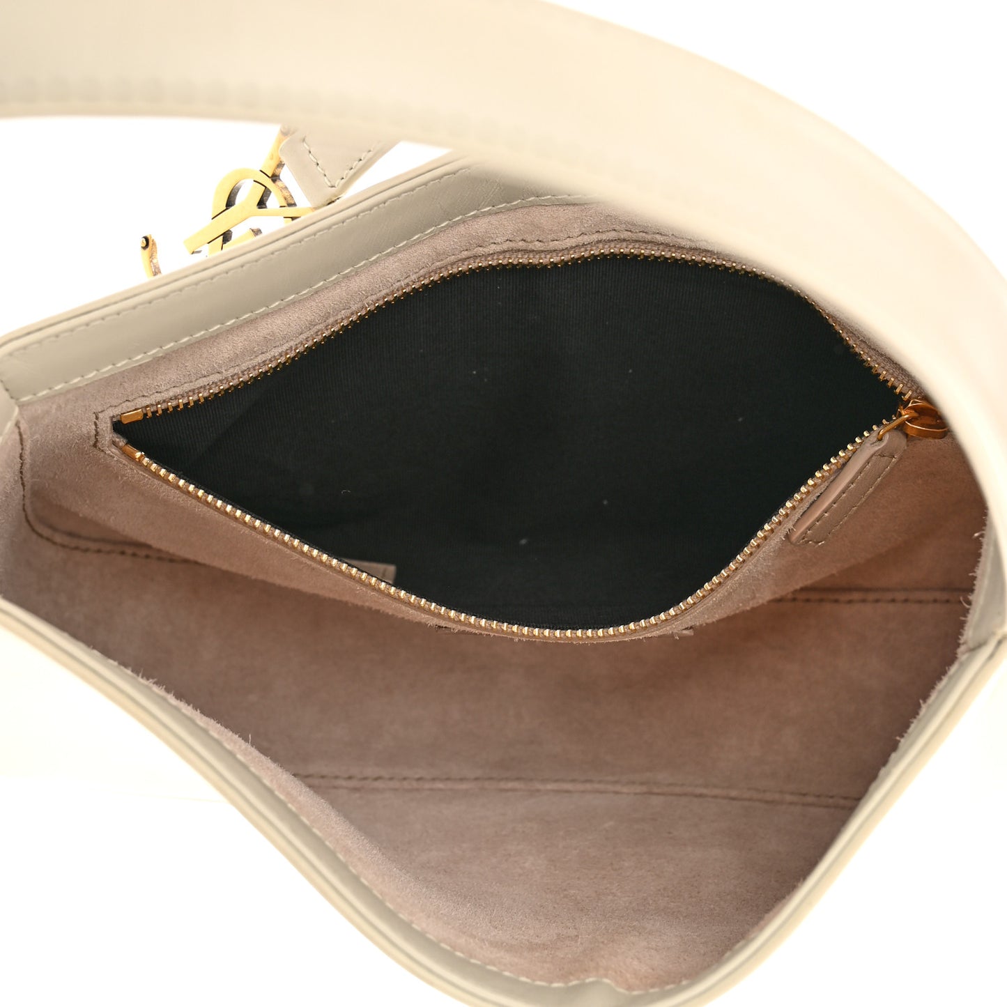 Smooth Calfskin Le 5 A 7 Hobo Blanc Vintage