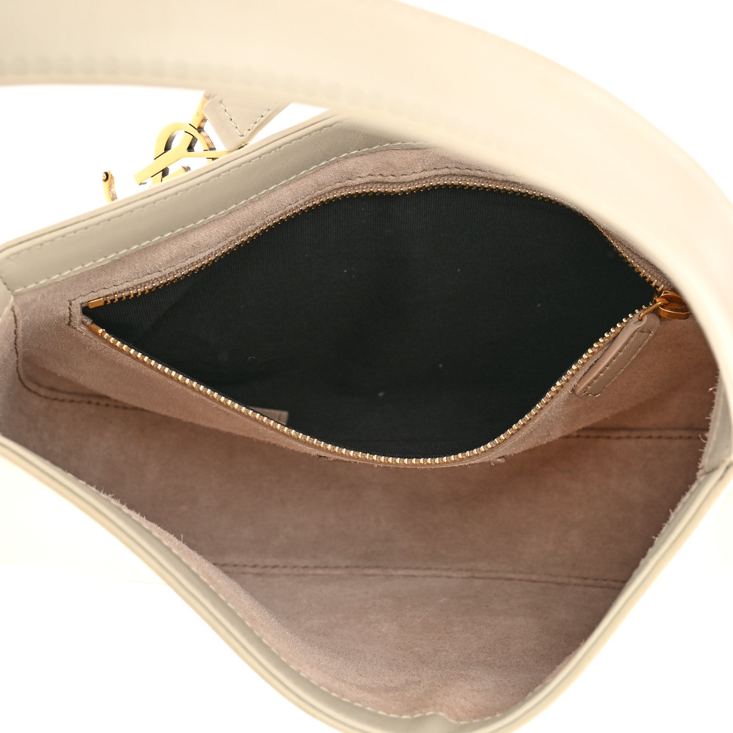 Saint Laurent Smooth Calfskin Le 5 A 7 Hobo Blanc Vintage 5 of 9