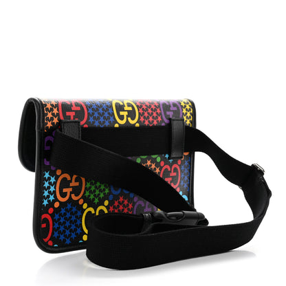Gucci GG Supreme Monogram Psychedelic Slim Belt Bag Black 3 of 7
