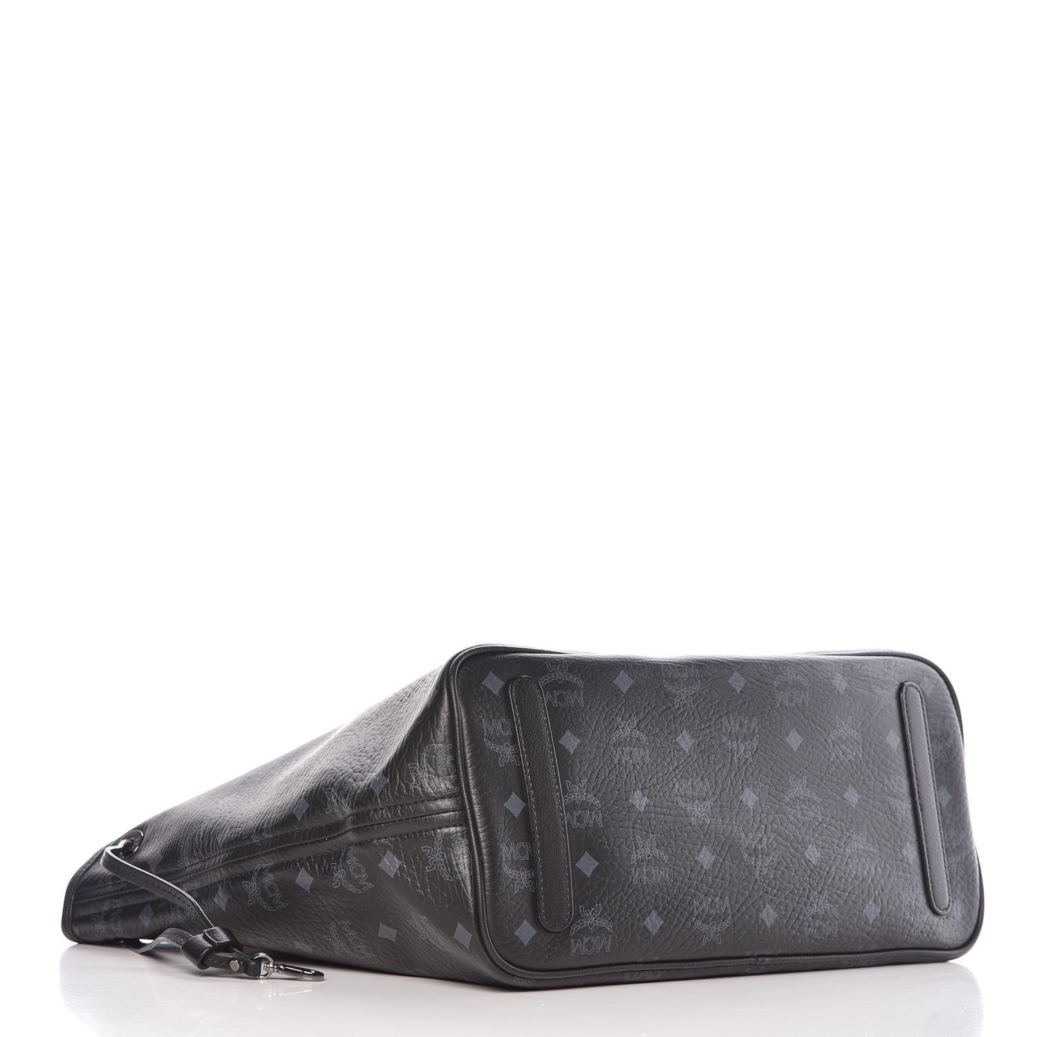 MCM Visetos Medium Liz Reversible Shopper Tote Black 7 of 14
