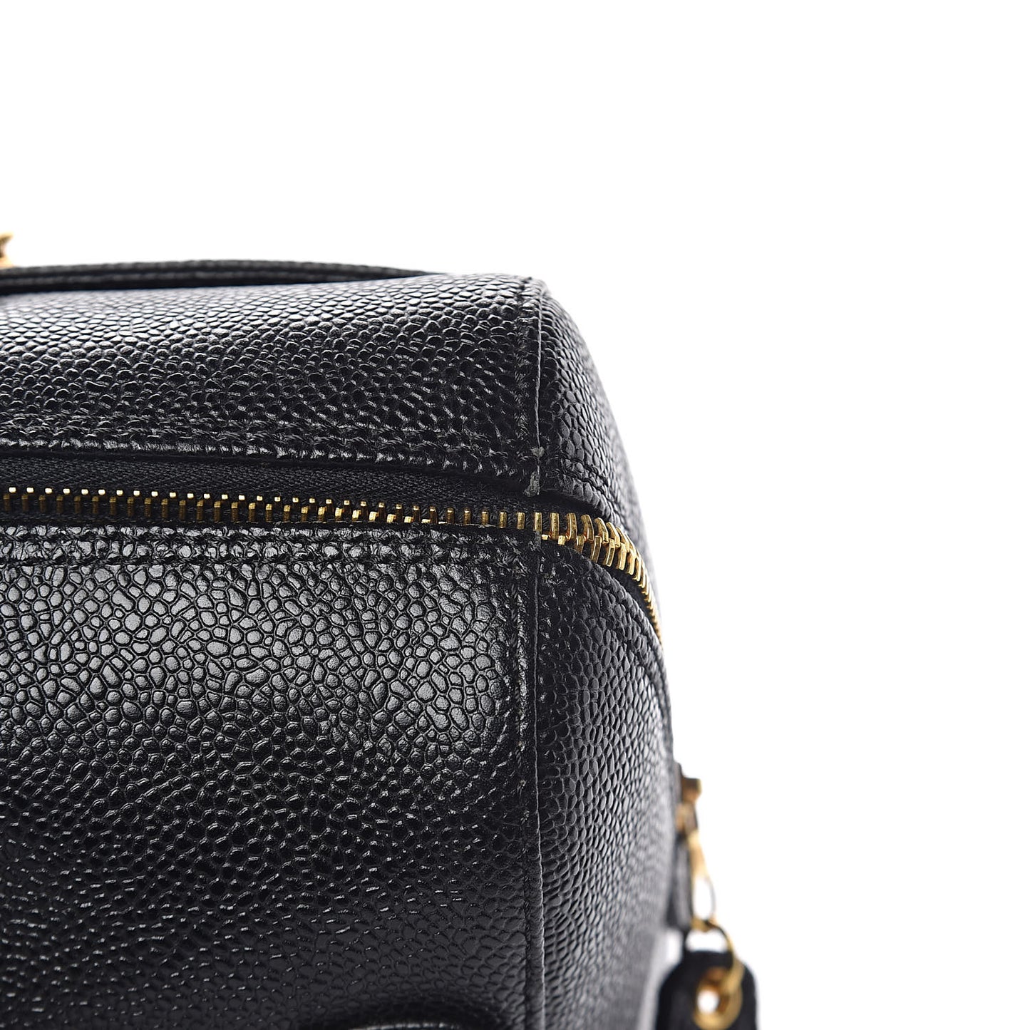 Caviar Large CC Shoulder Bag Black