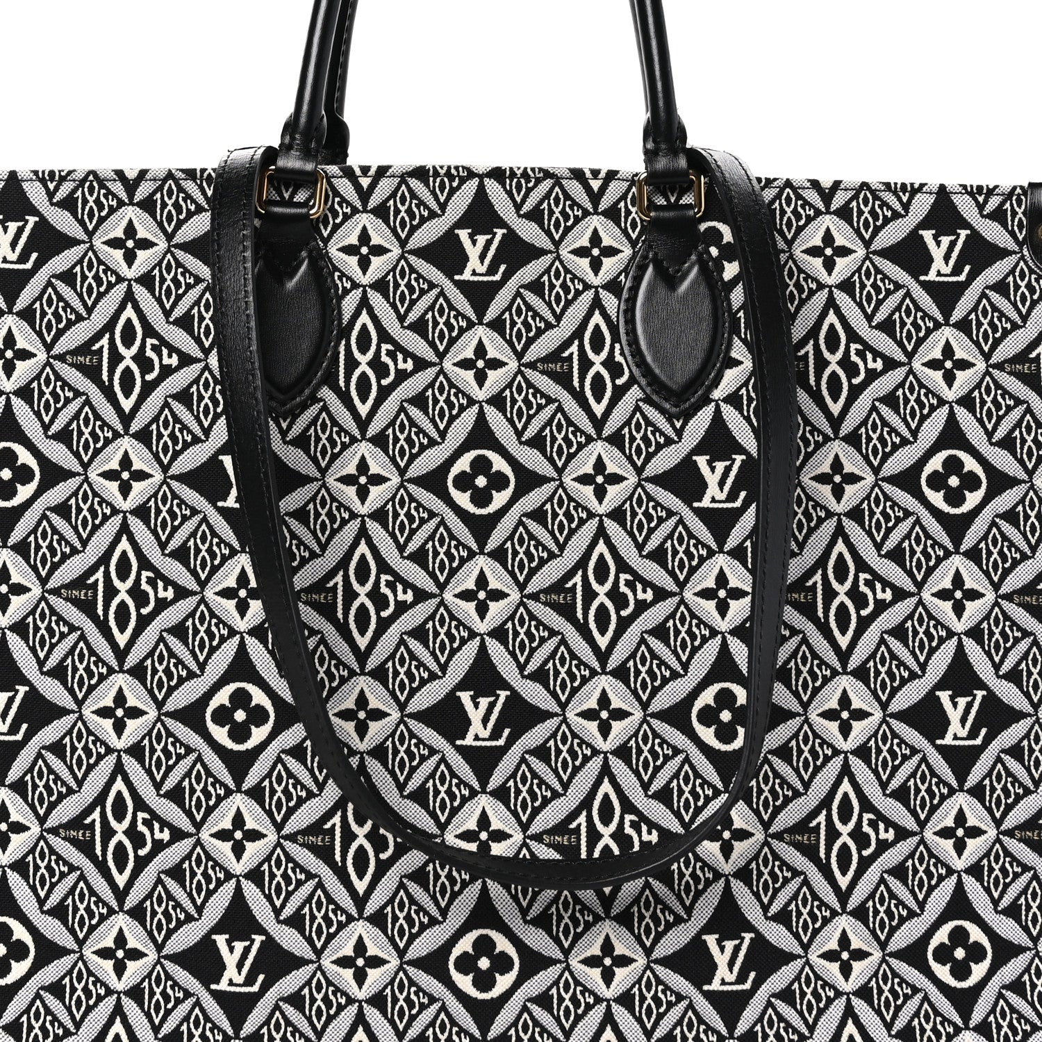 Louis Vuitton Jacquard Since 1854 Onthego GM Grey 7 of 9
