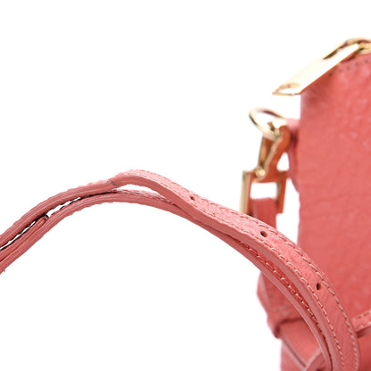 Burberry Signature Grain Calfskin Small Chichester Crossbody Clutch Bag Copper Pink 15 of 15