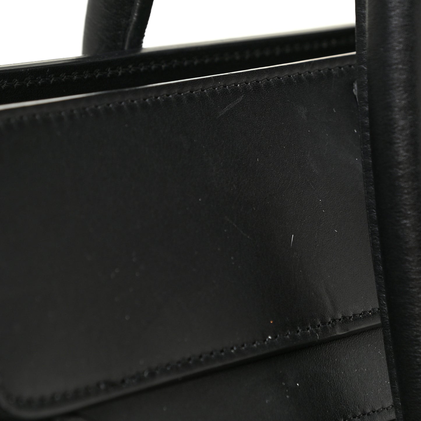 Satin Calfskin Mini Tri-Color Luggage Dark Grey